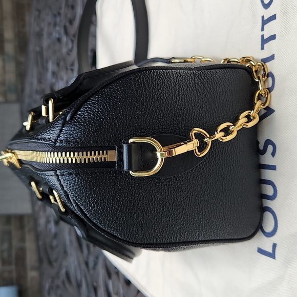 FINAL DROP Authentic LV Speedy 20 Bandoliere Giant Empreinte. Like NEW - Picture 6 of 12